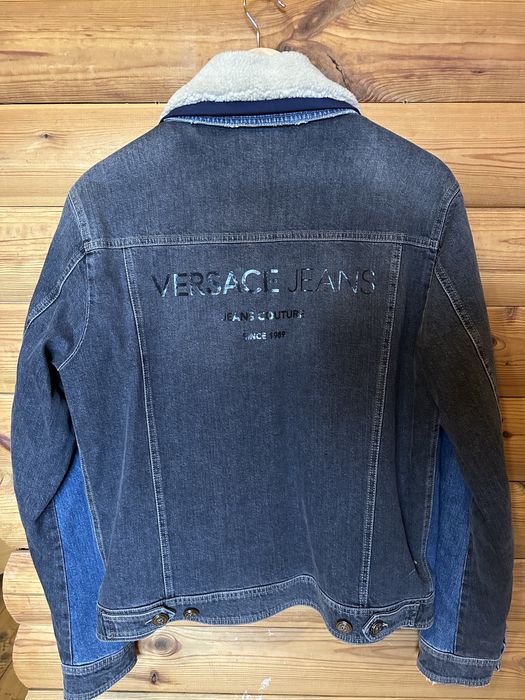 Versace Jeans шерпа джинсовка оригінал