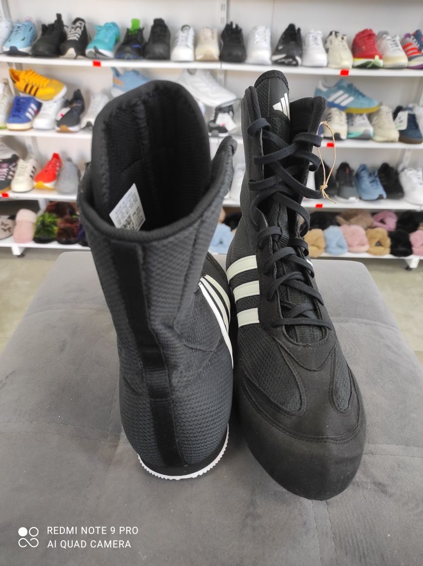 ОРИГІНАЛ 100% Кросівки Adidas Box Hog 2.0 Boxing Shoes Black 46 2/3