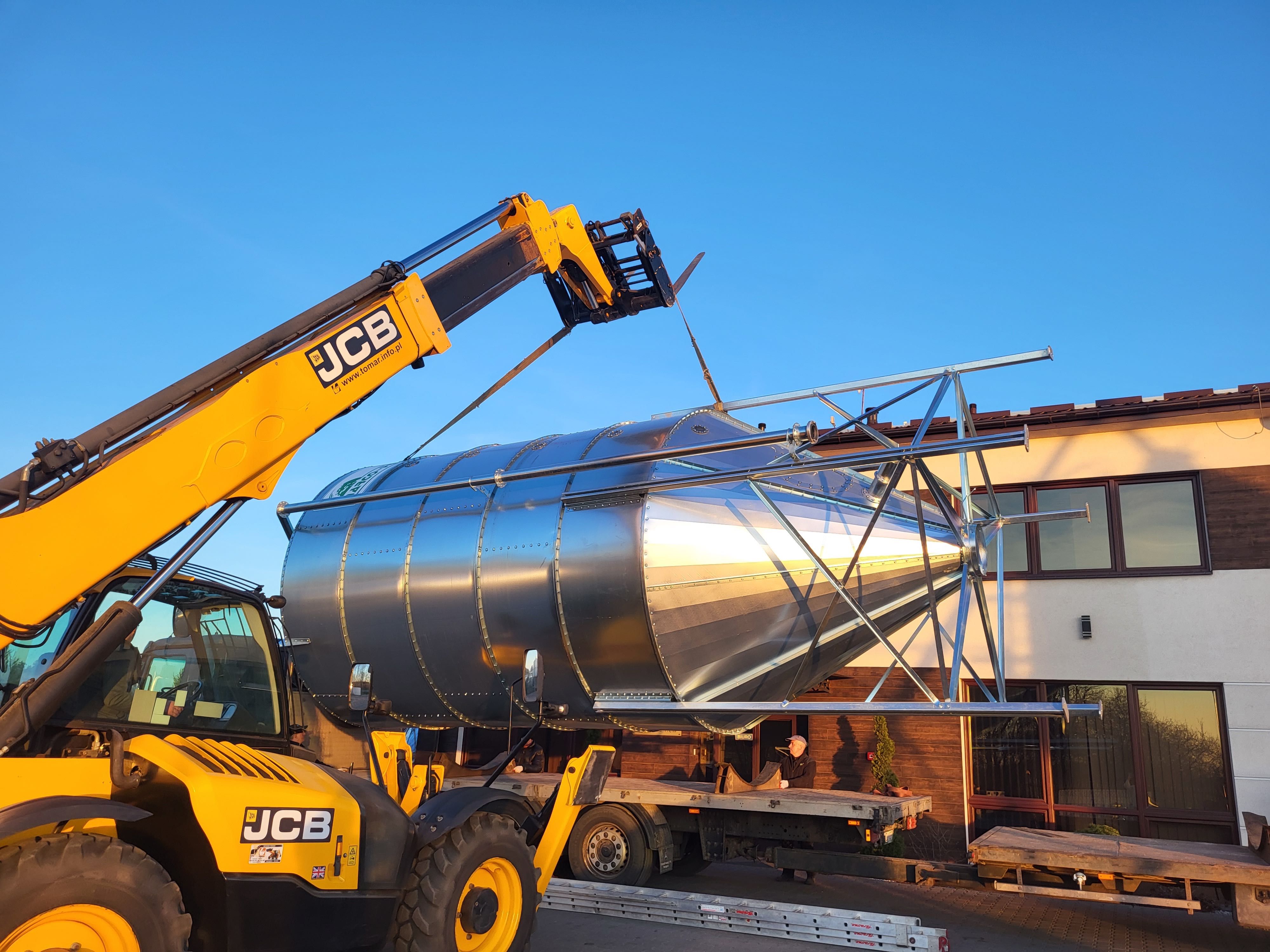 Silos 25 ton 30ton 38t zbiornik siłowy zbożowe 2025 dostępne Dowóz