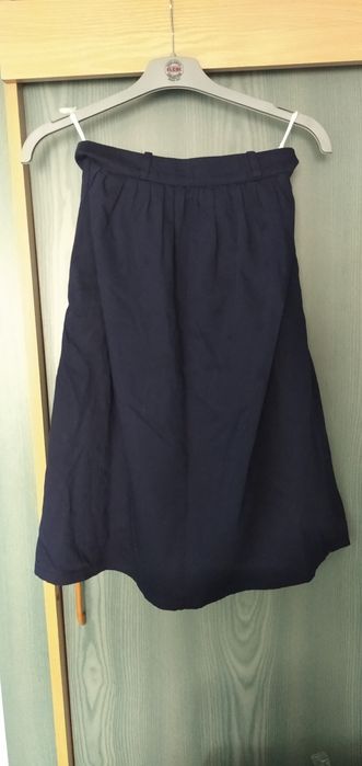 Spódnica bawełniana granatowa Marie Zelie Helle