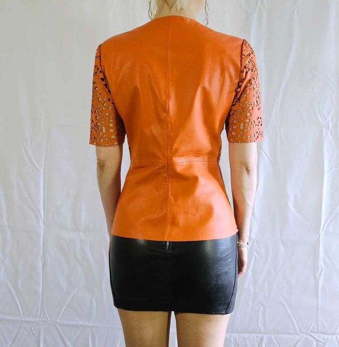 Bluzka skórzana top skórzany skóra naturalna Hotel Particulier