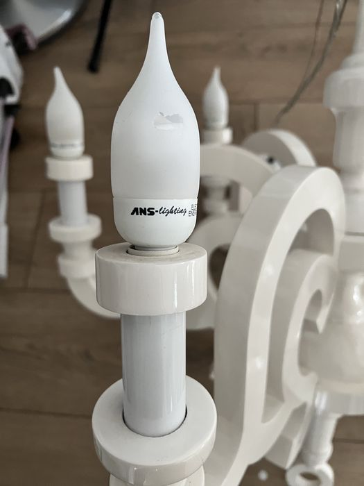 Moooi Paper Chandelier Designerski biały żyrandol – 6 ramion