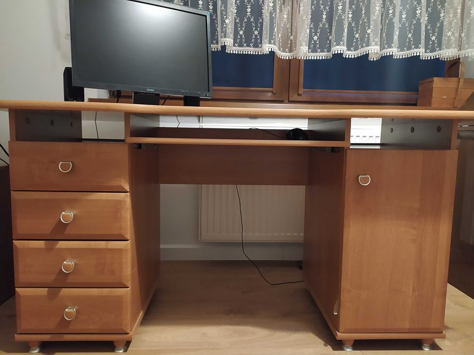 Biurko Black Red White