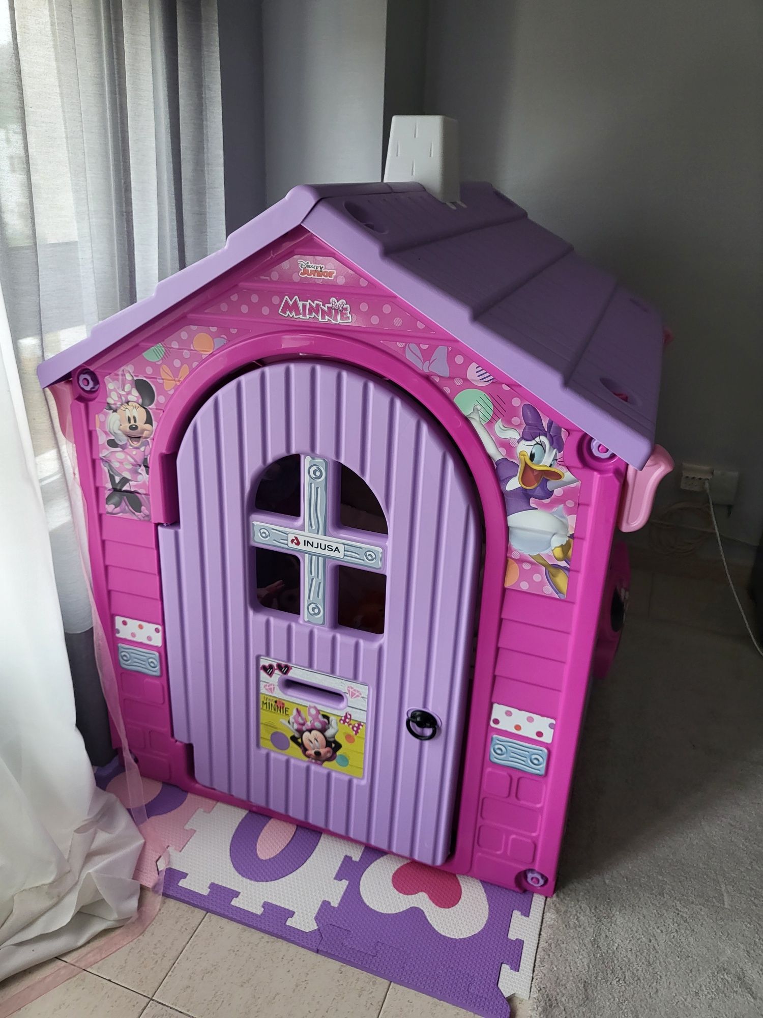 Casa de brincar minnie  jardim