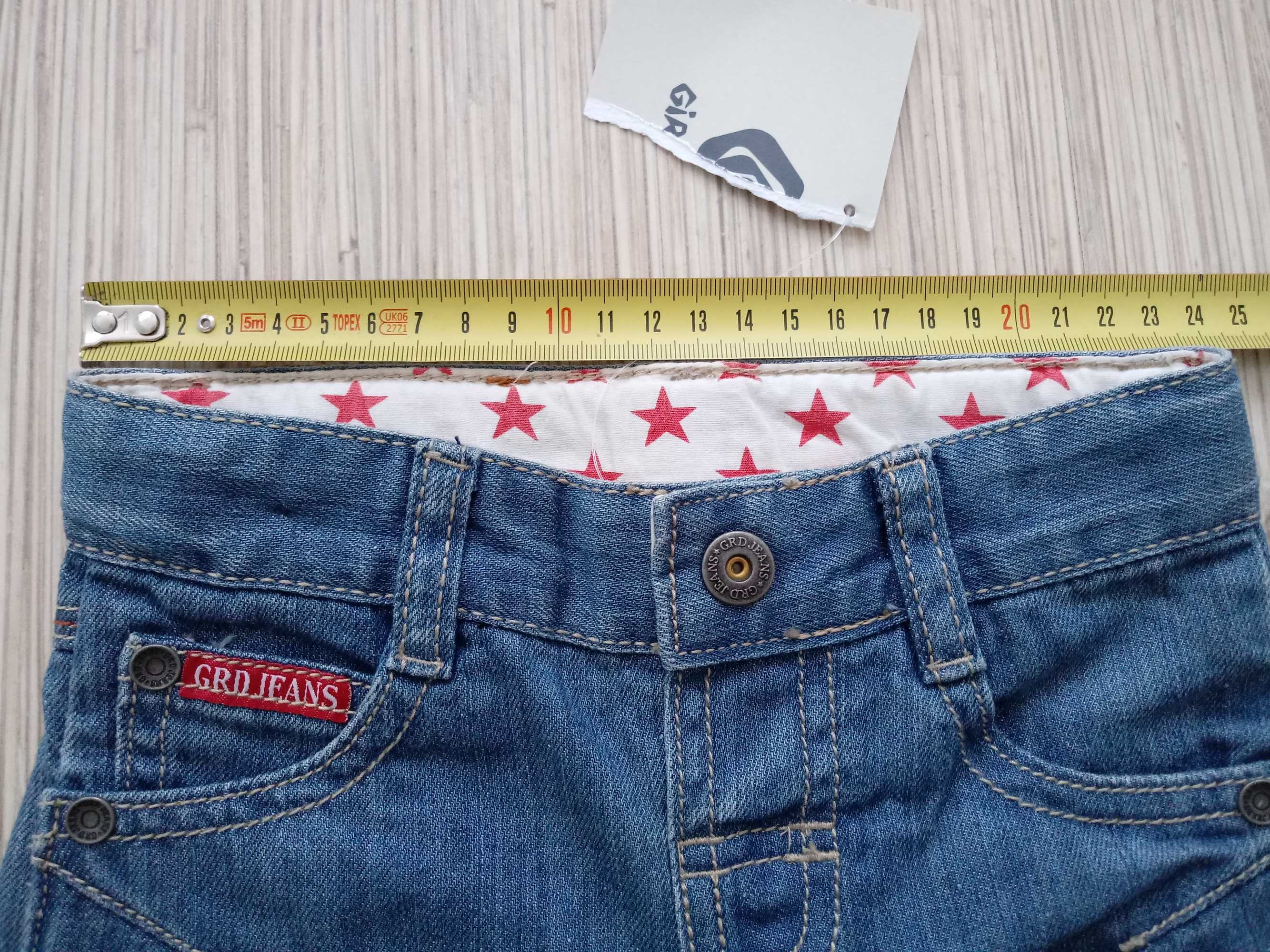 NOWE ~ GRD JEANS, krótkie spodenki / shorty jeansowe dla chłopca