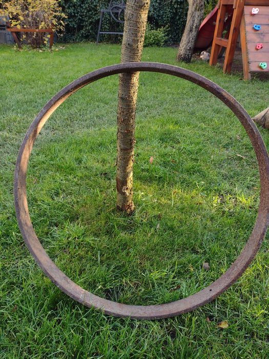Obręcz metalowa pierścień koła żelaznego wozu