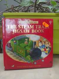 Książka po angielsku z puzzlami the steam train jigsaw book