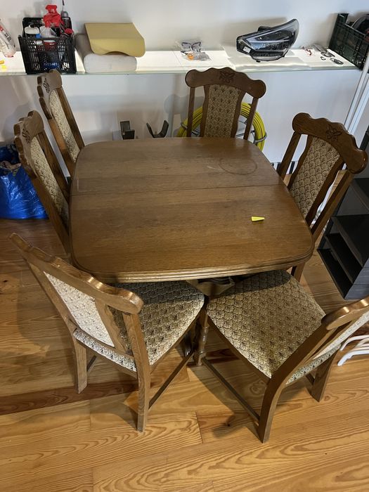 Mesa 6 cadeira / Mesa Vidro