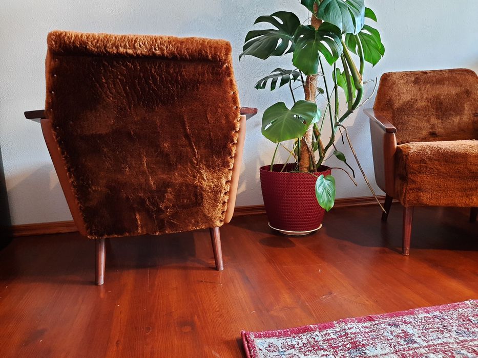 Fotele PRL patyczaki vintage prl
