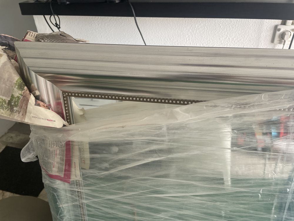 Espelho prateado ikea