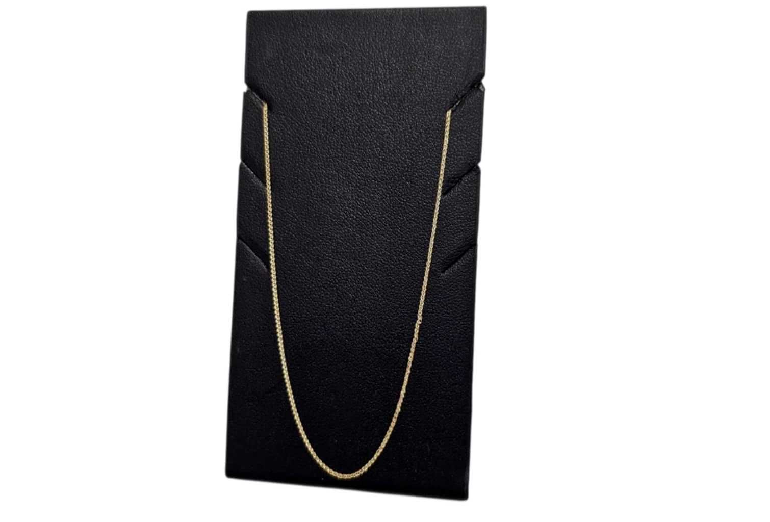 Nowy śliczny złoty łańcuszek lisi ogon 1,45G 50 cm