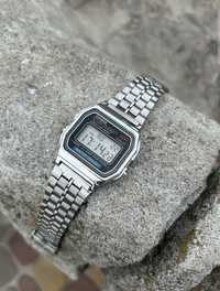 Наручний электронный годинник Casio Retro silver f-91W срібний колір