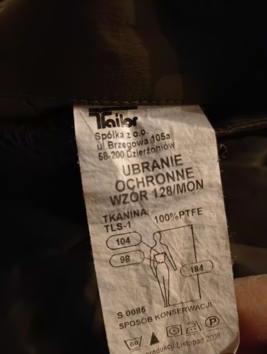 spodnie z laminatu deszczochronne ,moro, męskie M/L