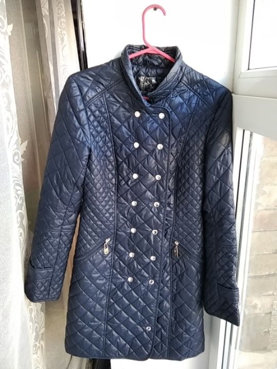 New look стеганное демисезонная куртка пальто размер XS
