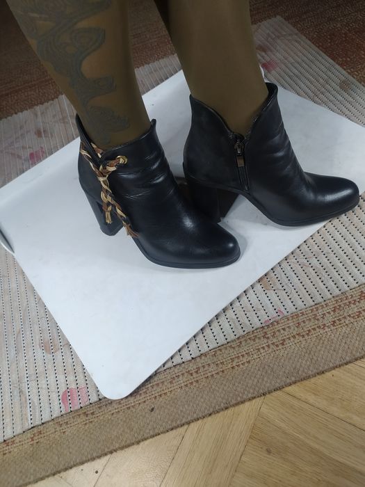 Buty damskie skórzane 37 witchen botki