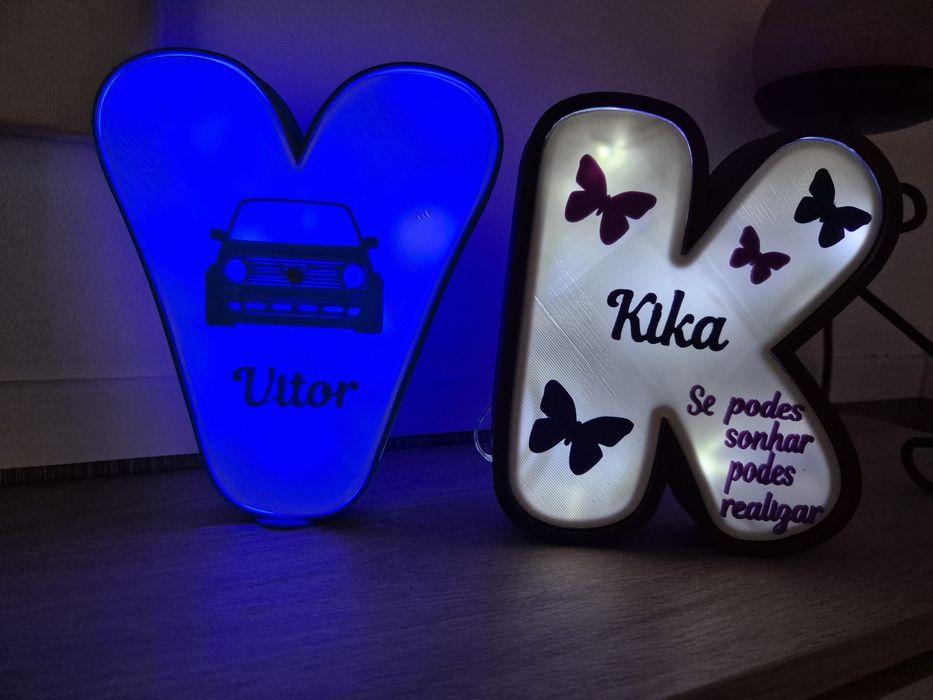 Luminárias personalizadas em 3D