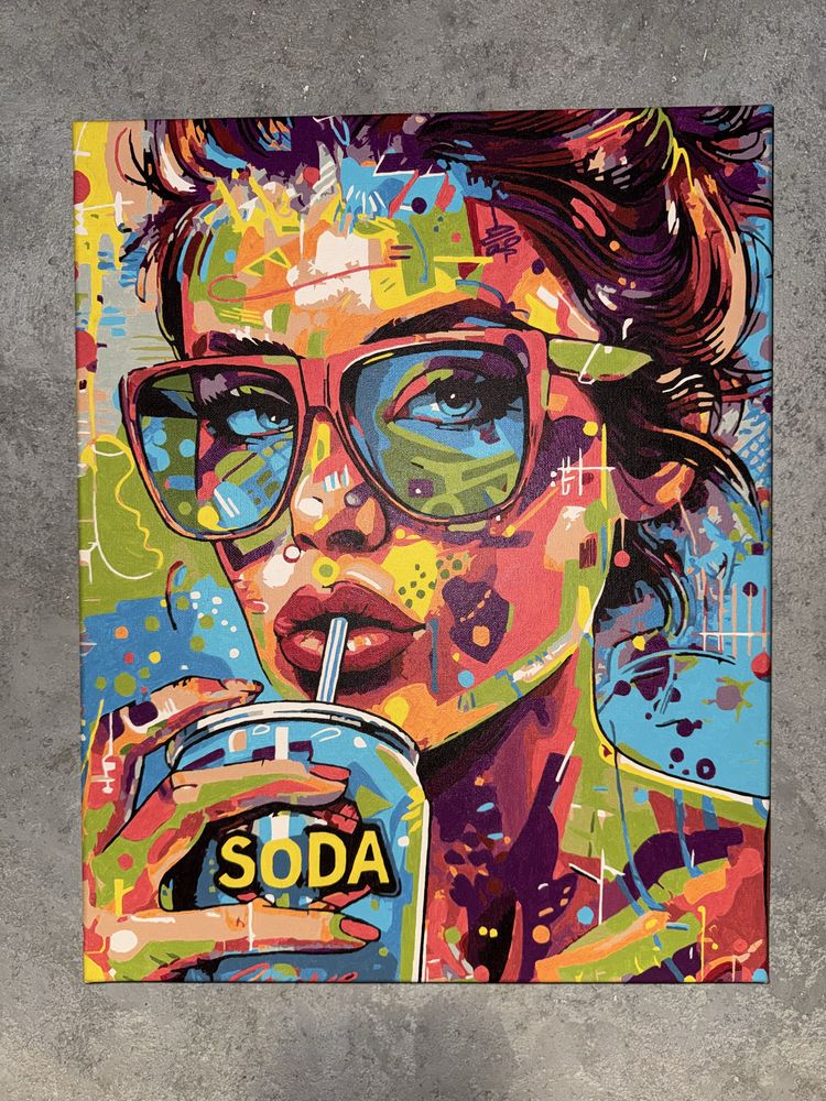 Kobieta kolor 40x50