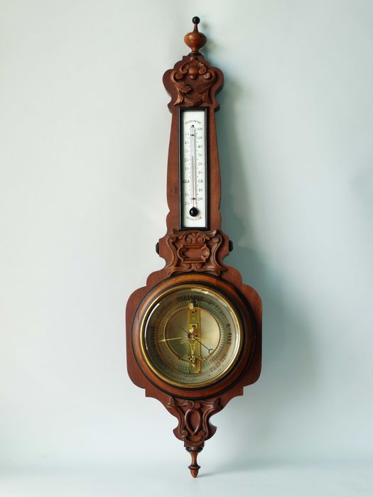 *74см*Барометр PHNB(Pertuis, Hulot & Naudet Barometer) із термометром.