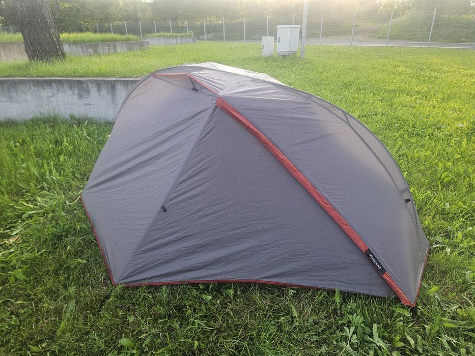 Namiot jednoosobowy trekkingowy lekki szary Forclaz MT900 dla 1 osoby