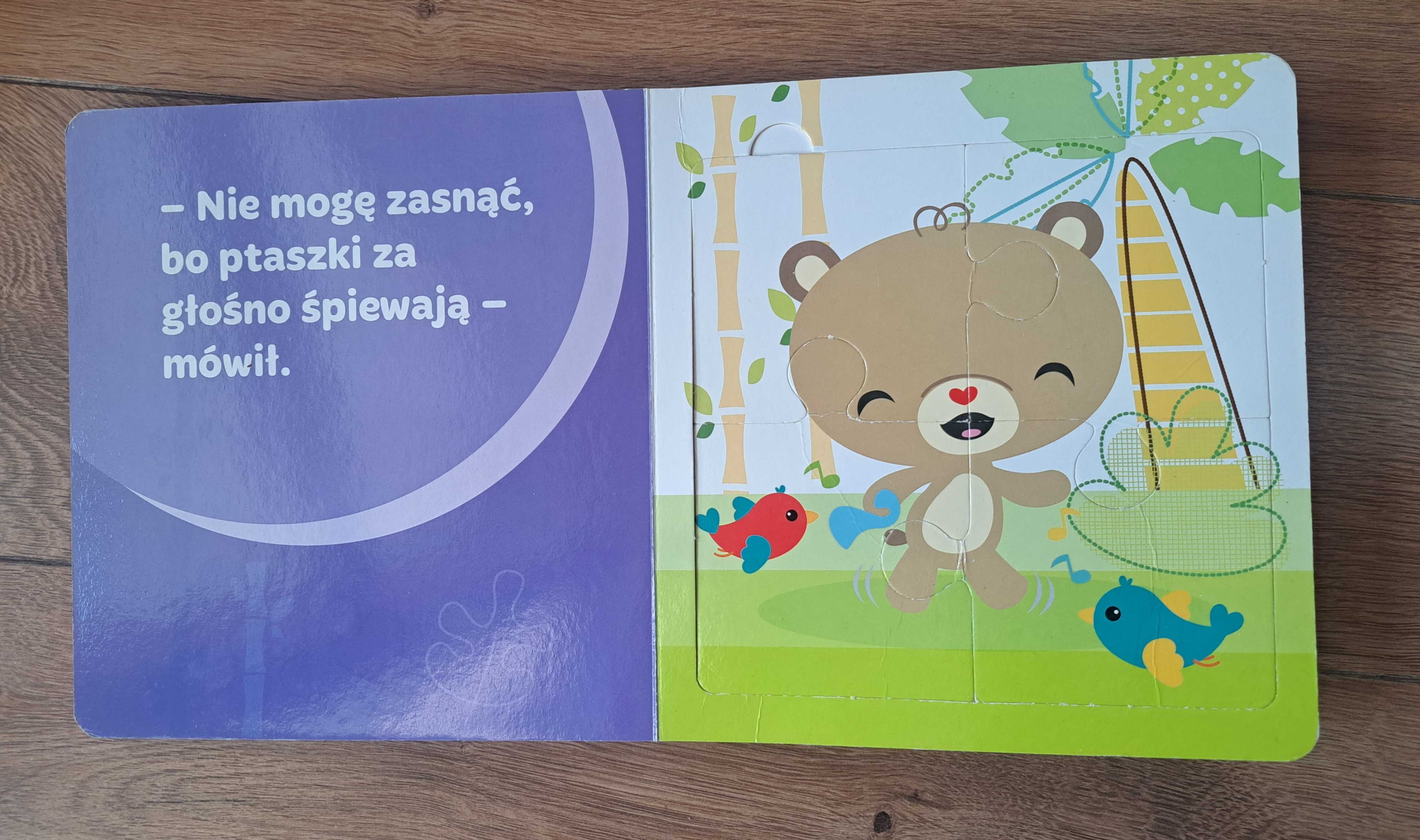 KSIĄŻKA Puzzle Niedźwiadek się chowa Fisher Price