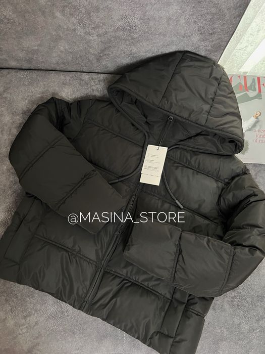 Нова жіноча куртка тепла Zara XS S M чорна пуффер зима оригінал