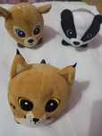 Vários animais em peluche