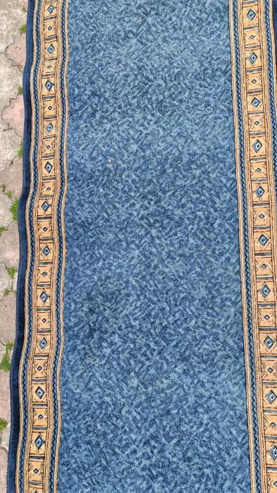 Доріжка килимова синя, хідник, килимок