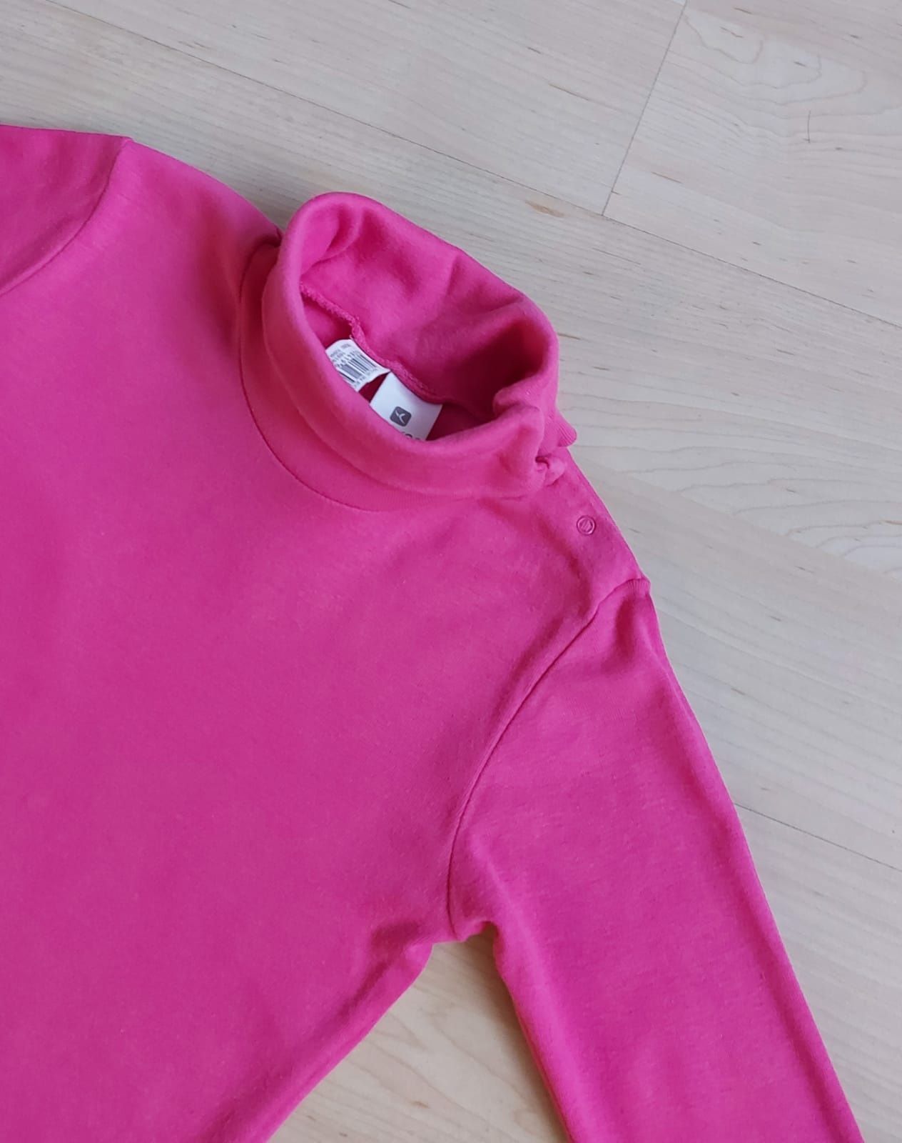 Różowy golfik dla dziewczynki, rozmiar 98-104 4 latka Decathlon