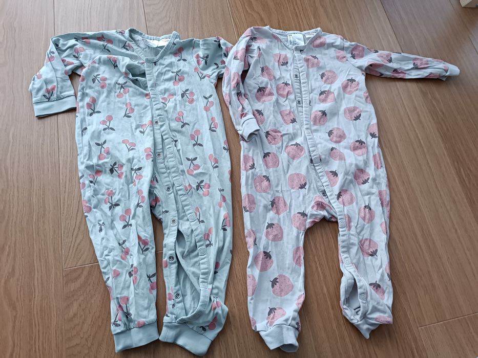 2 piżamy H&M rozmiar 86