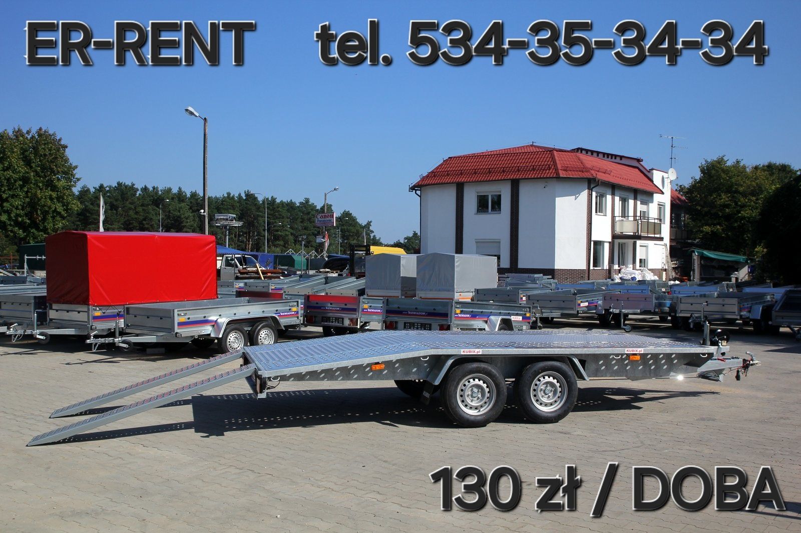 Wynajem minikoparki z silnikiem KUBOTA 1200kg, w zestawie z 3 łyżkami