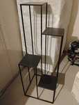 Kwietnik metalowy czarny styl loftowy wys 110 cm