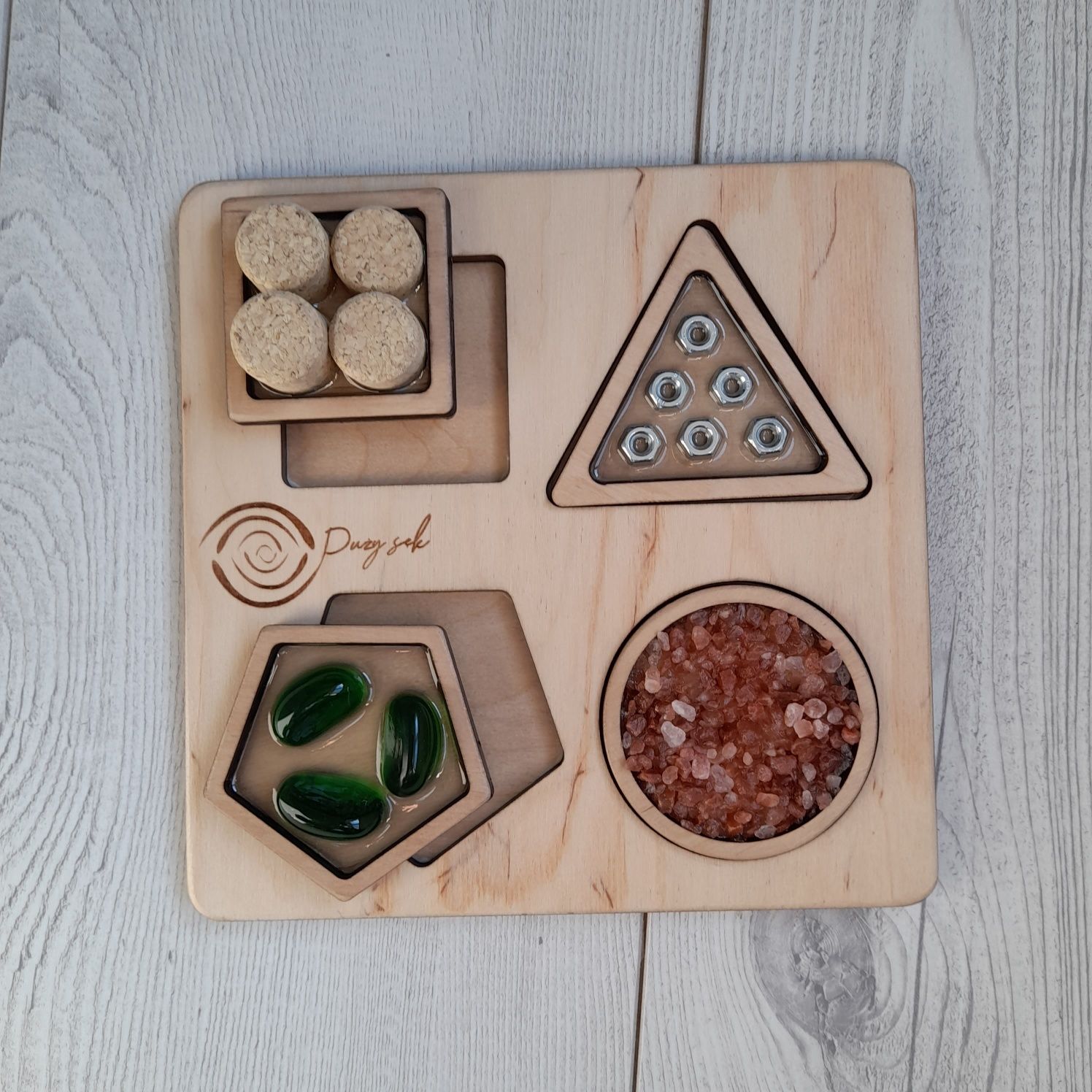 Układanka sensoryczna SORTER drewniany Montessori