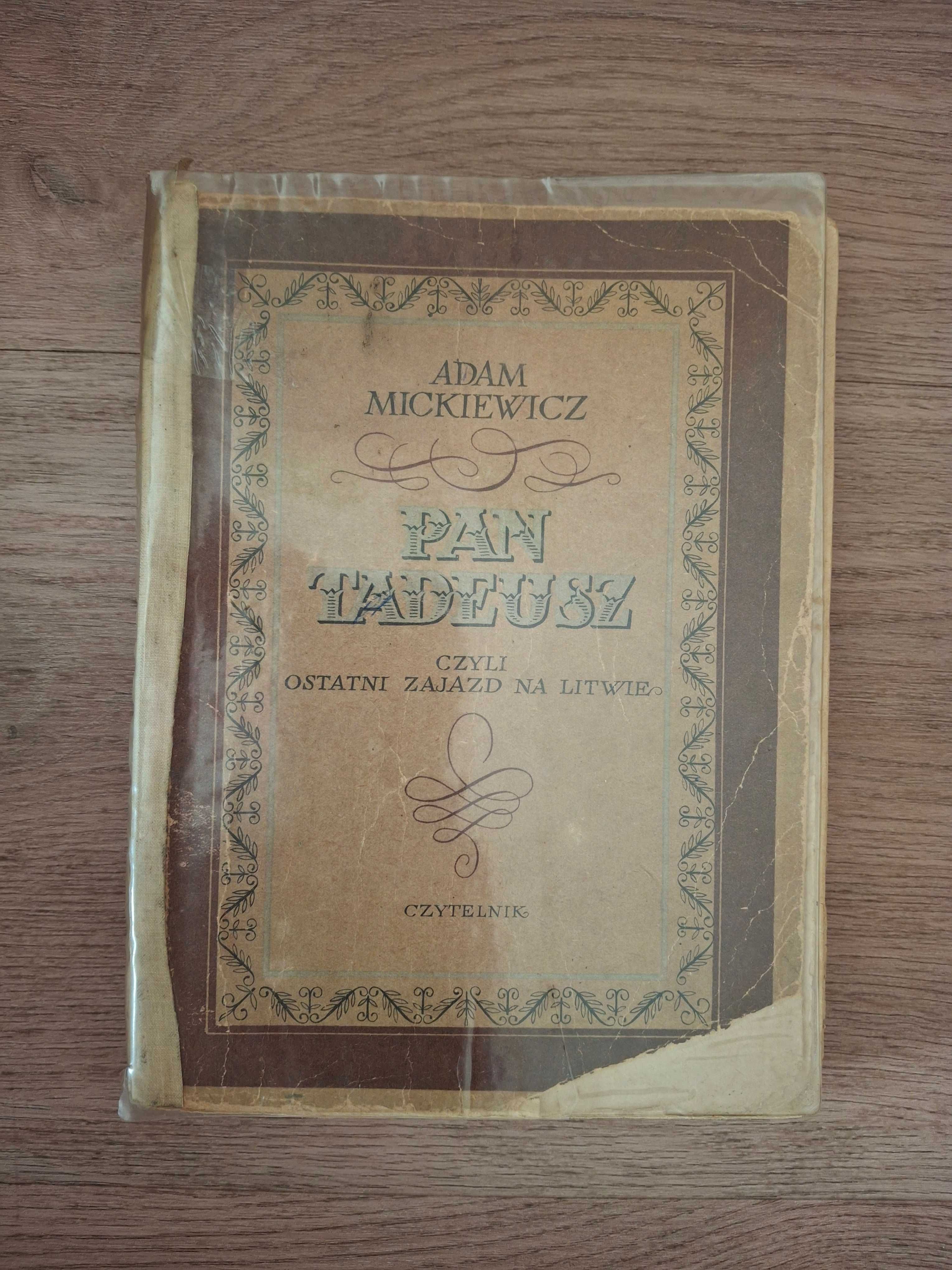 Pan Tadeusz Adam Mickiewicz wydanie 1953 r.