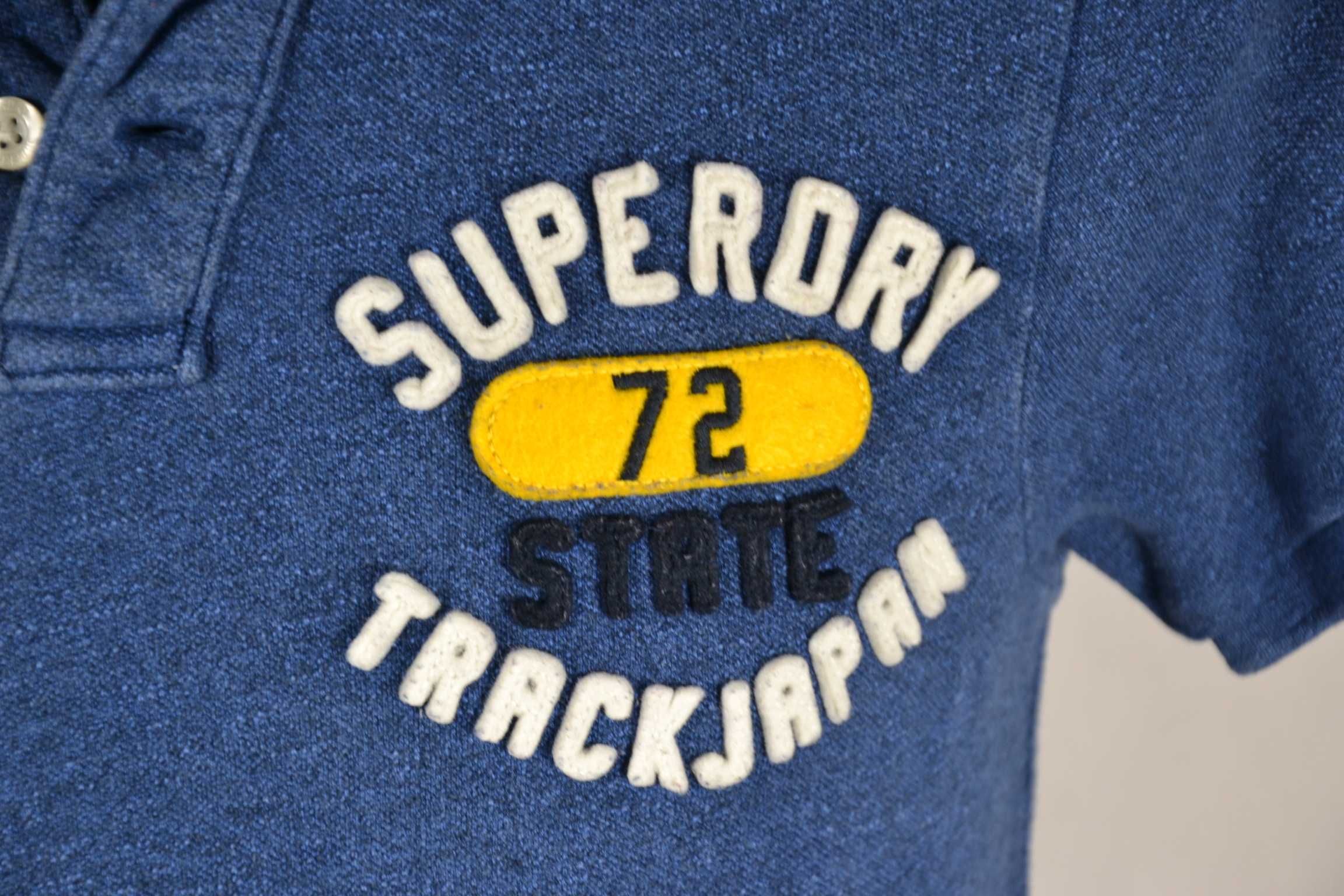 SUPERDRY The Applique Polo Koszulka Męska S Oryginalna Bawełna