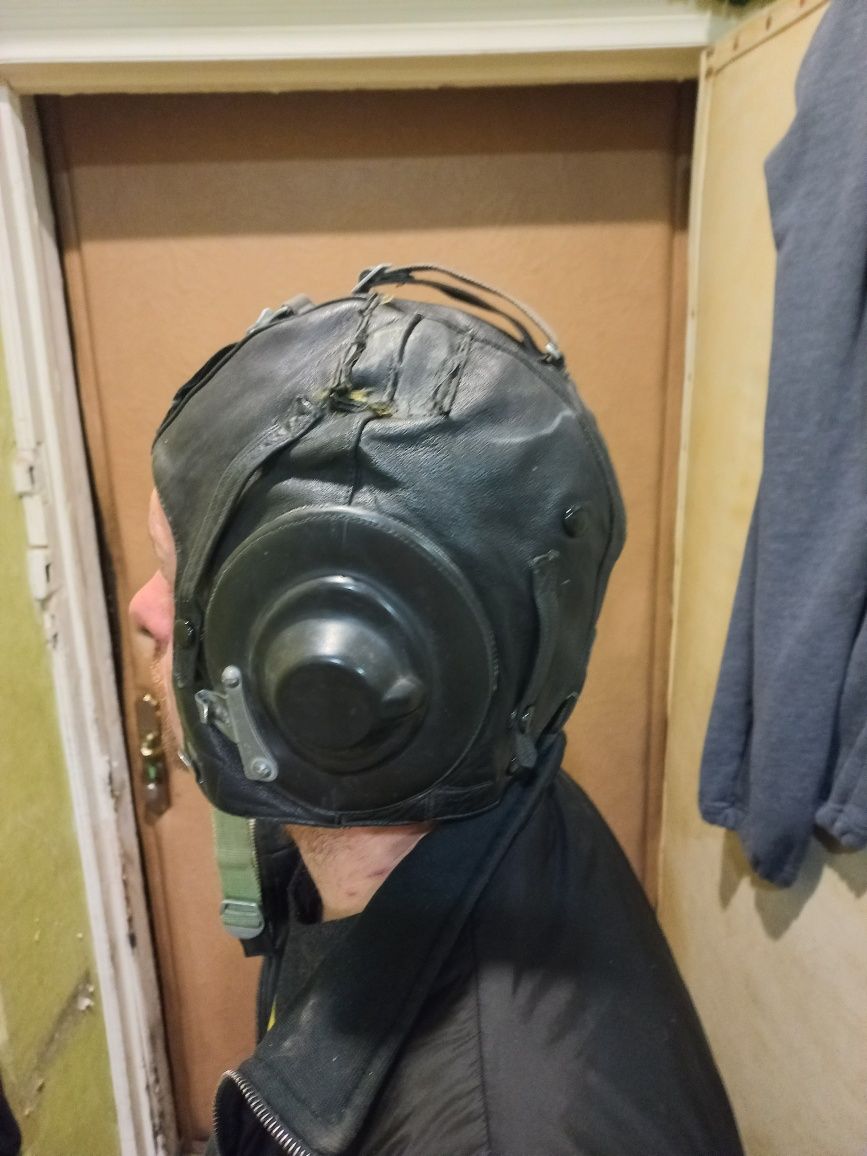 Шлем на голову СССР  кожа