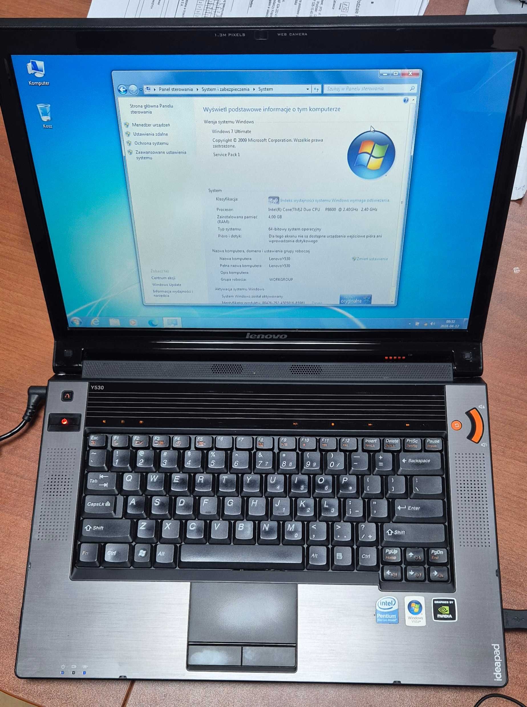 laptop\notebook LENOVO Y530 + Office