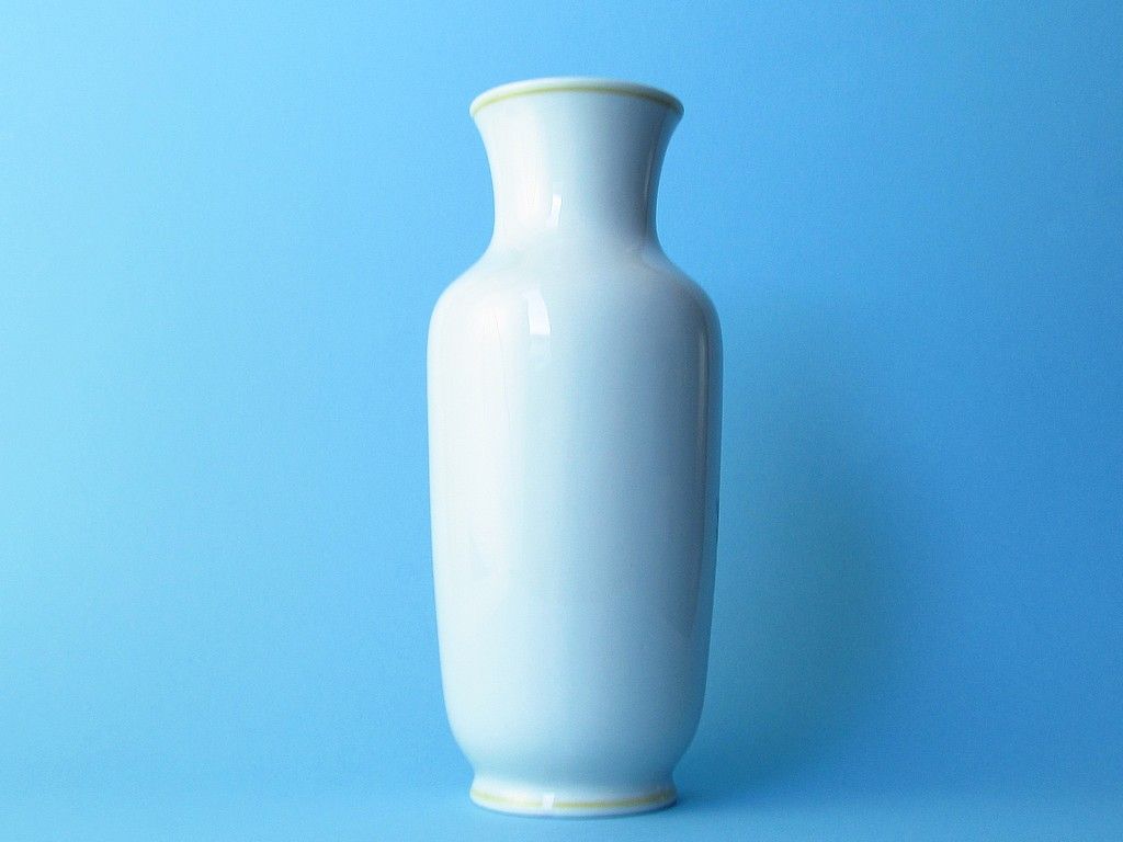 aelteste piękny porcelanowy wazon maki mak kwiaty