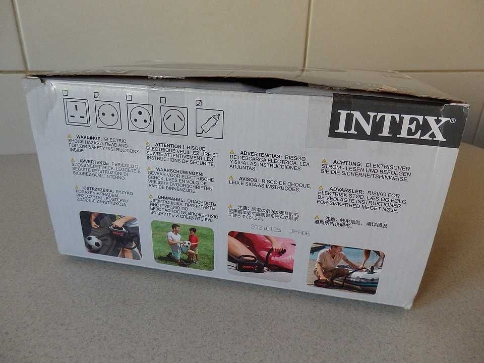Pompka elektryczna do materaca, pontonu 12/240V Intex