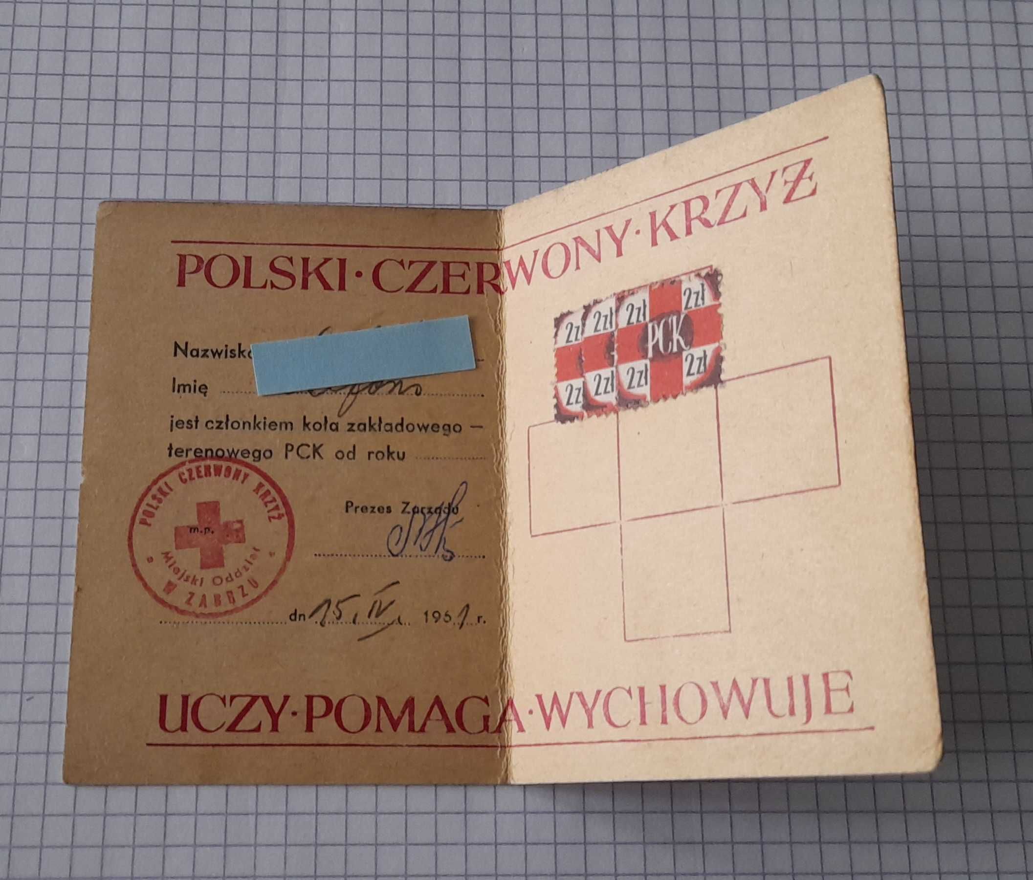 różne stare dokumenty prl