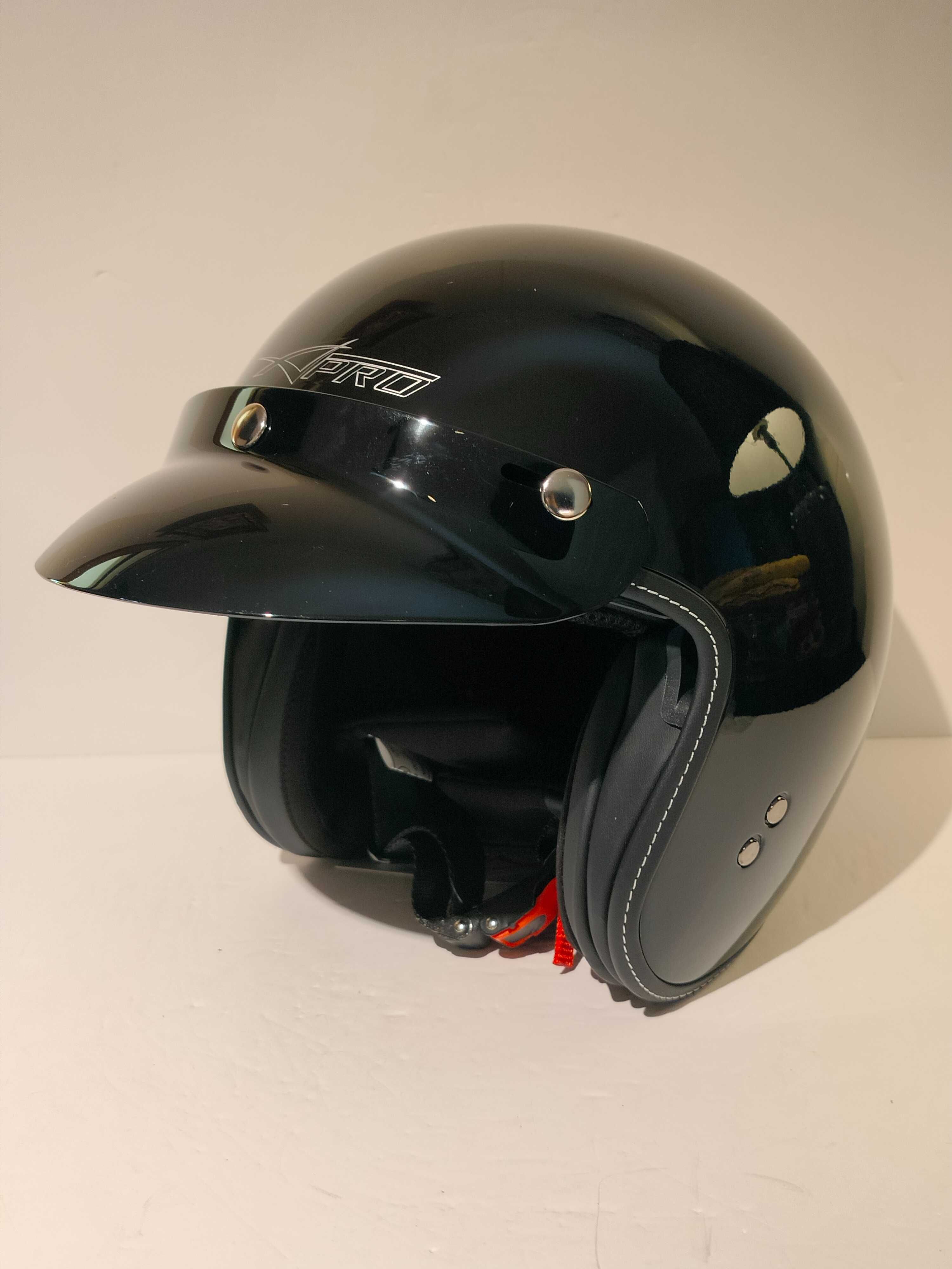 Capacete clássico aberto 3/4 caféracer chopper mota scooter novo