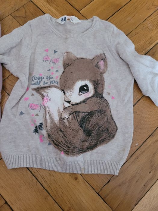 sweter hm rozmiar 92 śliczny idelany na wiosnę