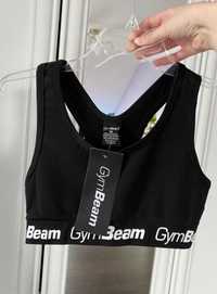 GymBeam 38/M czarny top biustonosz sportowy simple black