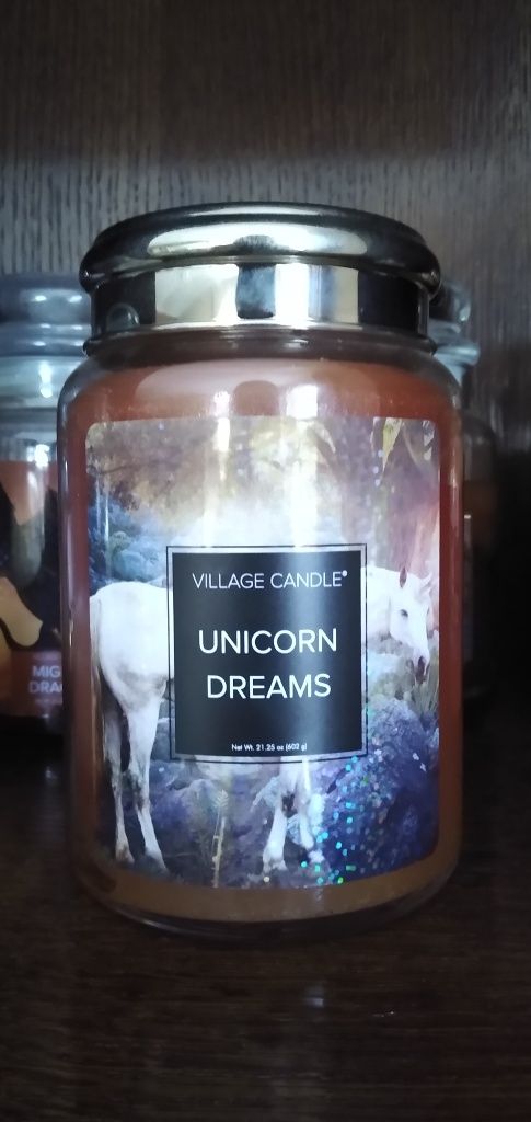 Świeca duża nowa Village Candle Unicorn Dreams