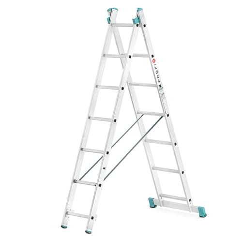 Drabina aluminiowa rozstawno-przystawna 2x7 ALOSS 4,2m II Gat Outlet