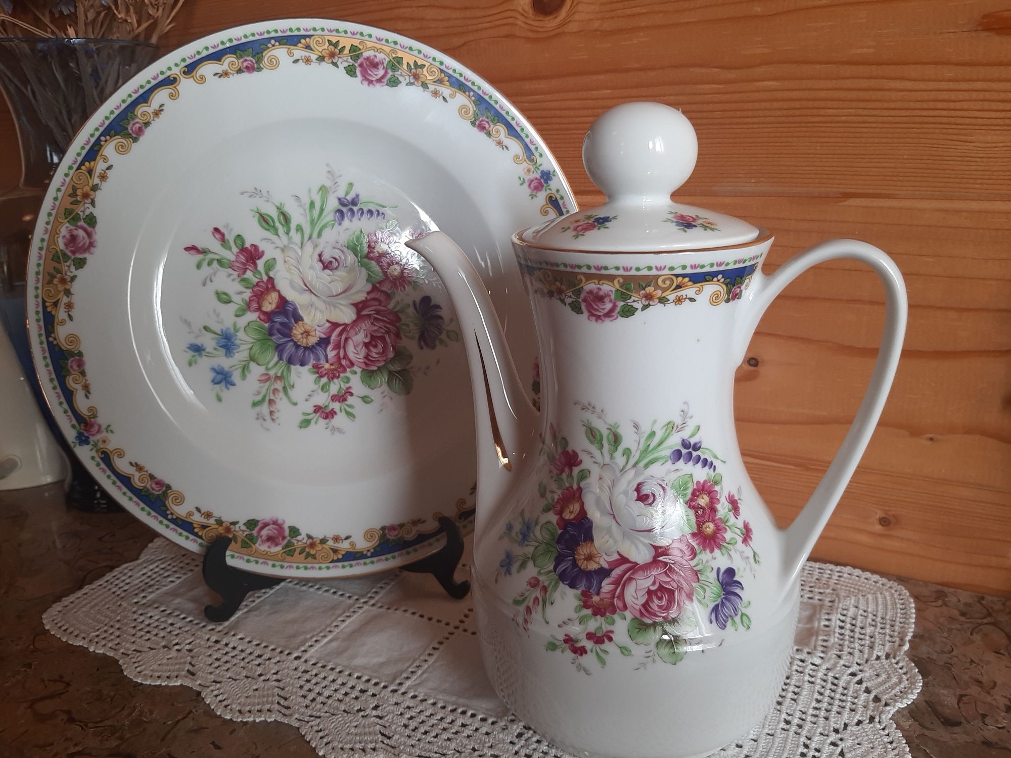 Conjunto Bule e Prato T. Limoges - Como Novo