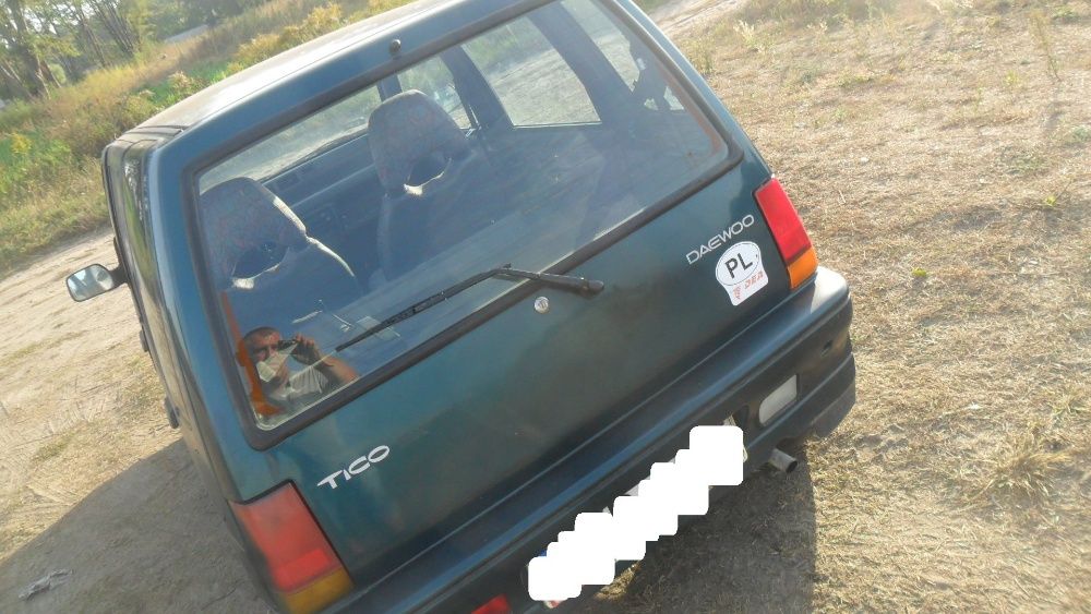 Daewoo tico,zielony metalik, przeznaczony na części,zielona butelka
