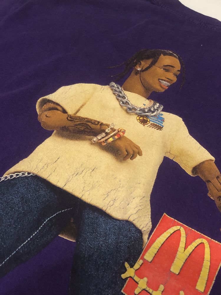 Футболка Travis Scott x McDonalds  T-shirt Cactus Jack Supreme, Palace