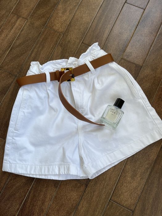 Білі джинсові шорти зара. шорти бермуди zara