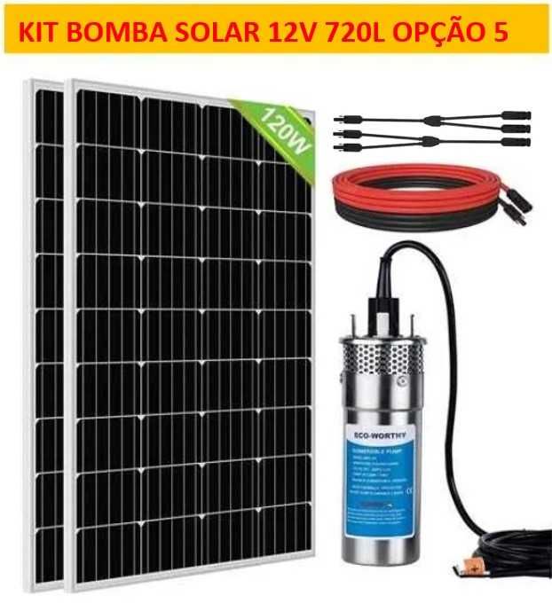 Kit bomba de água submersível solar de 12V /24V NOVO