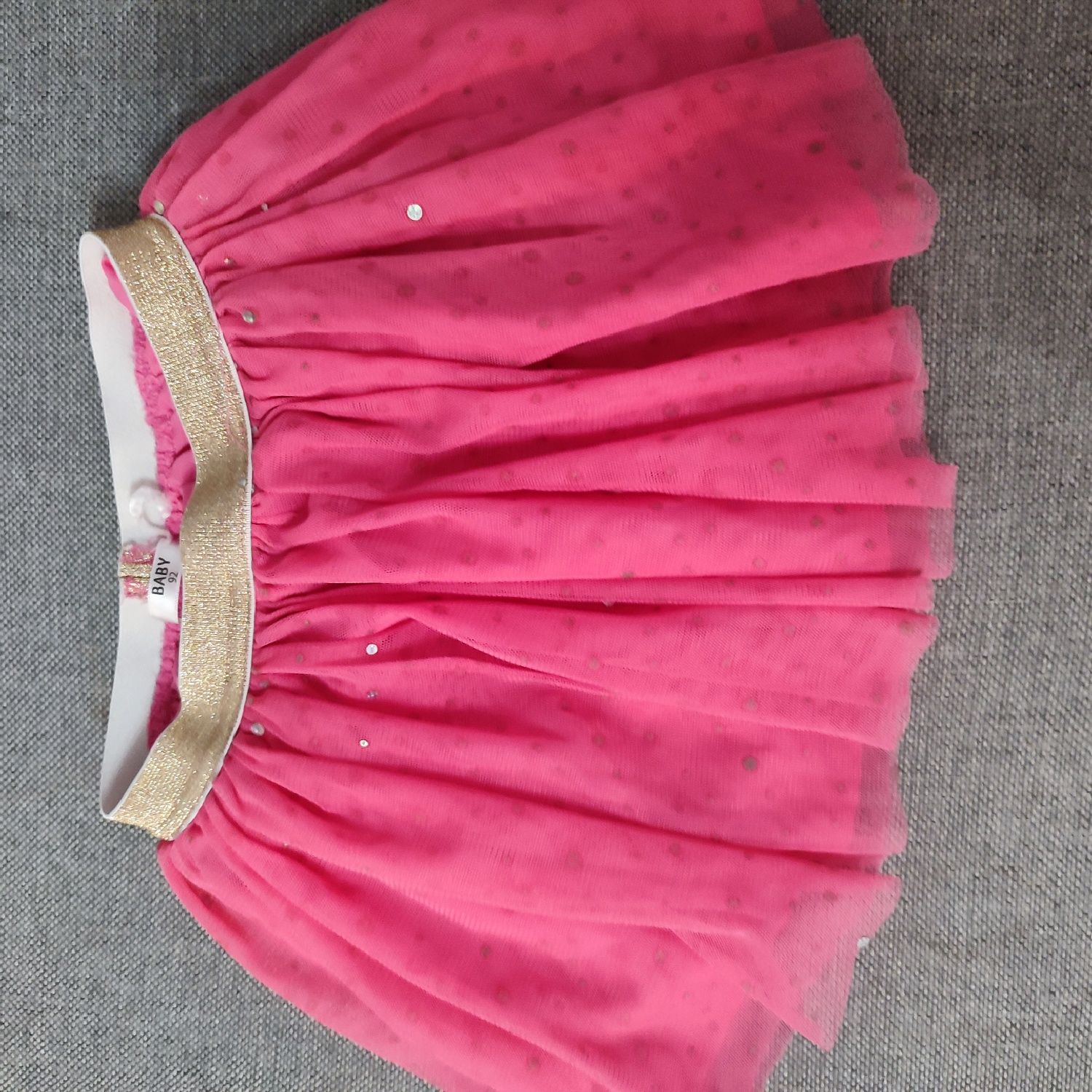 Spodniczka różowa z brokatem